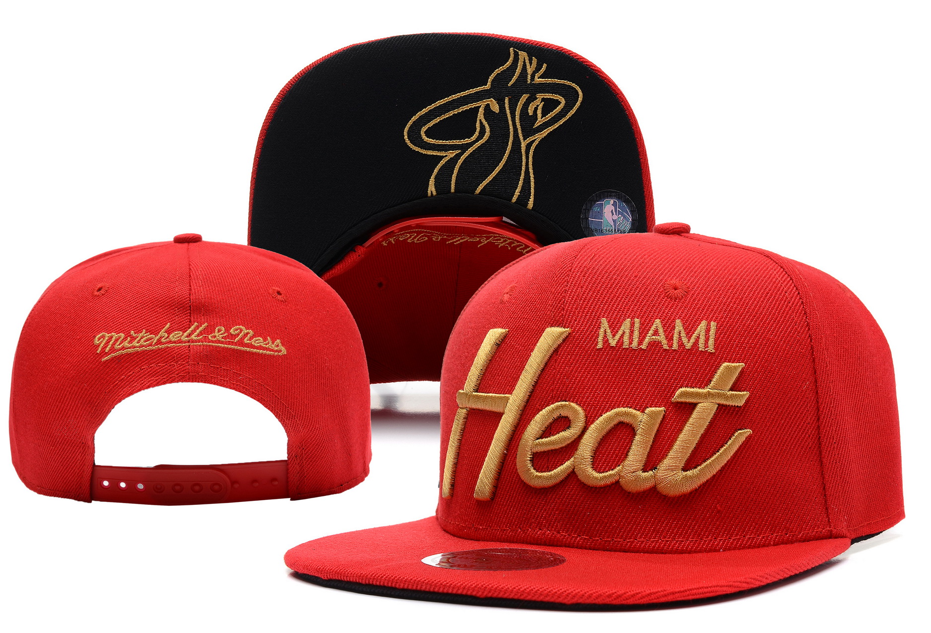 NBA Miami Heat MN Snapback Hat #104
